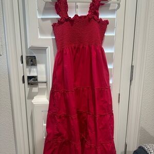 Hill House Ellie nap dress in red - size M